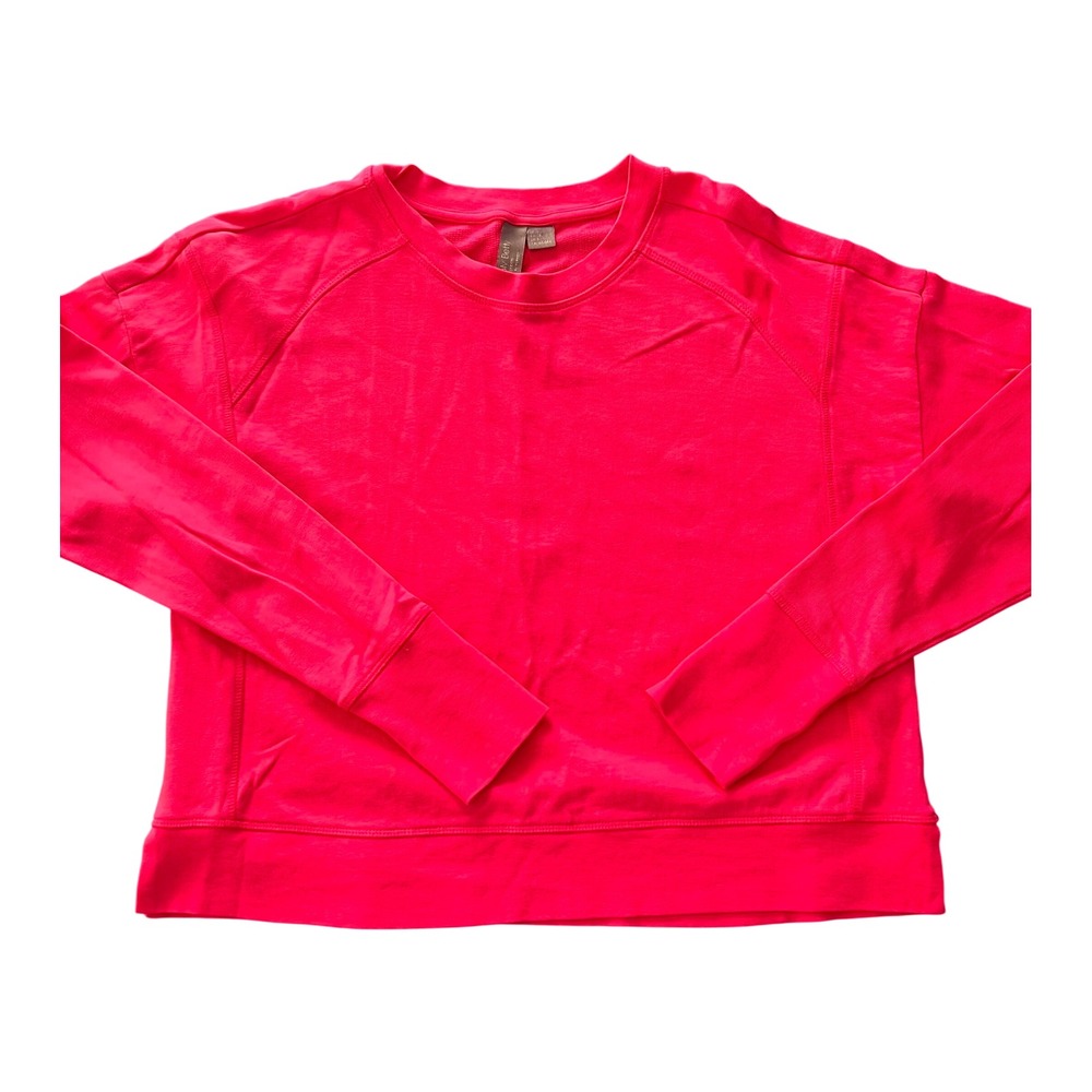 Sweaty Betty‎ After Class Sweatshirt Pink Crew Neck Thumbhole SB5622C Womens 6